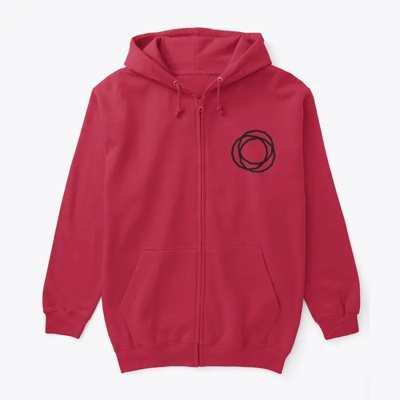 Zip hoodie (dark logo)